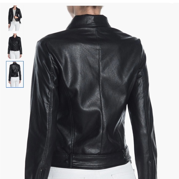 Elodie Faux Leather Moto Jacket - Picture 4 of 5